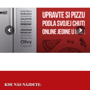 pizzapizza.sk - mobilná verzia