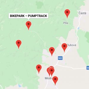 Malé Karpaty TRAVEL GUIDE - mapa