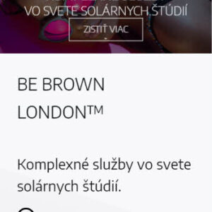 bebrownlondon.sk - mobilná verzia