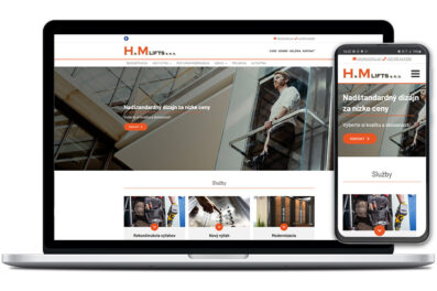 HM Lifts webová stránka