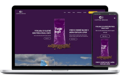 Coffee Brand webová stránka