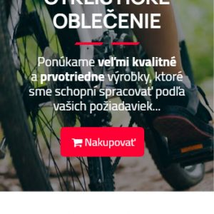 top-bikewear.sk - mobilná verzia