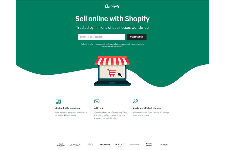 Shopify e-shop