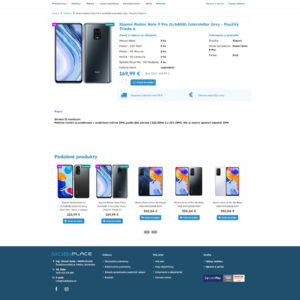 mobilplace.sk - stránka produktu