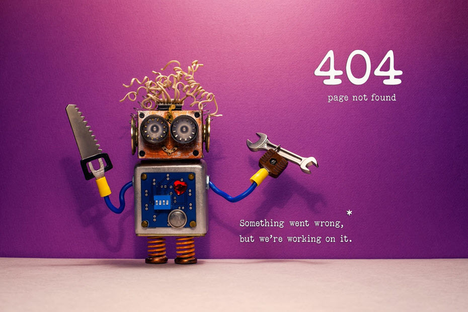 Chybová stránka 404