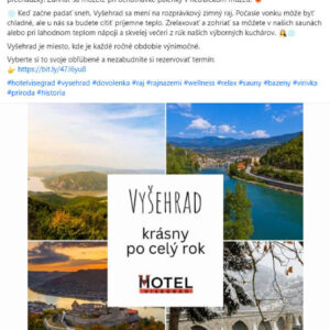 Hotel Visegrád - Facebook príspevok