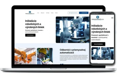 Industrie Elektrik webová stránka